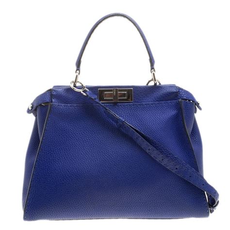 blue fendi bag|fendi handbag blue.